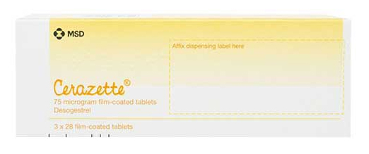 Cerazette medication pack